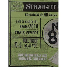 Load image into Gallery viewer, Neisson Straight from the Barrel 2018 No. 88 54.6% - 2018 volume and abv label