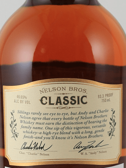 Nelson Bros Classic Bourbon - Bottle Of Japan