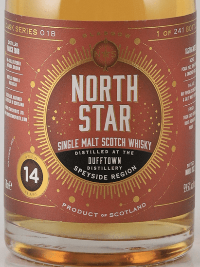 North Star Dufftown 14 Year Old 2008 - Bottle Of Japan