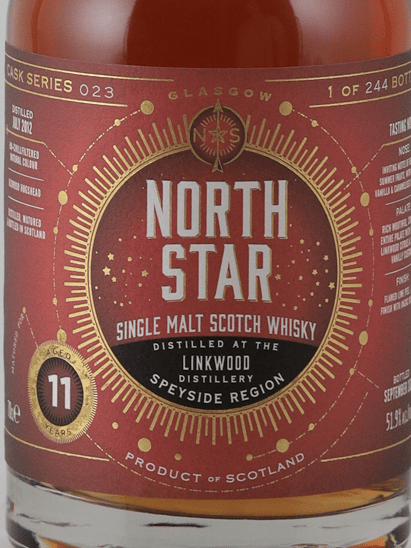 North Star Linkwood 11 Year Old 2012 - Bottle Of Japan