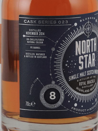 North Star Royal Brackla 8 Year Old 2014 - Bottle Of Japan