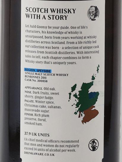 Old Goons Malt Benrinnes 13 Year Old 2011 - Bottle Of Japan