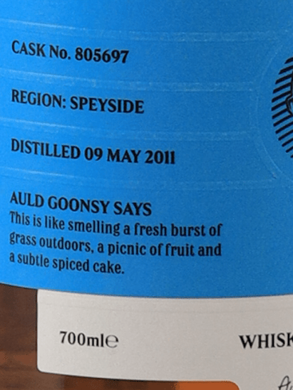 Old Goons Malt Inchgower 13 Year Old 2011 - Bottle Of Japan