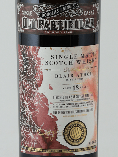 Old Particular Blair Athol 13 Year Old 2011 - Bottle Of Japan