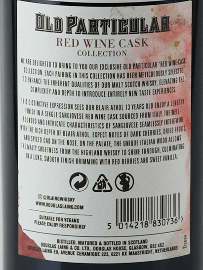 Old Particular Blair Athol 13 Year Old 2011 - Bottle Of Japan