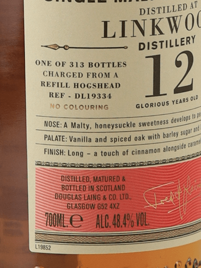 Old Particular Linkwood 12 Year Old 2012 - Bottle Of Japan