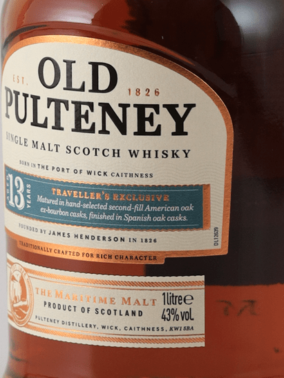Old Pulteney 13 Year Old 1L - Bottle Of Japan