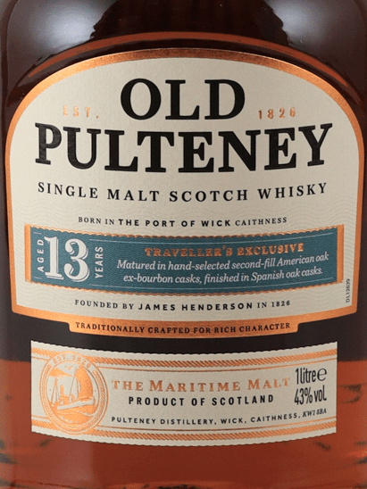 Old Pulteney 13 Year Old 1L - Bottle Of Japan