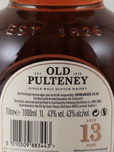 Load image into Gallery viewer, Old Pulteney 13 Year Old 1L - Bottle Of Japan