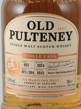 Load image into Gallery viewer, Old Pulteney 2012/2024 Single Cask No.612 for MMWM2024 - Bottle Of Japan