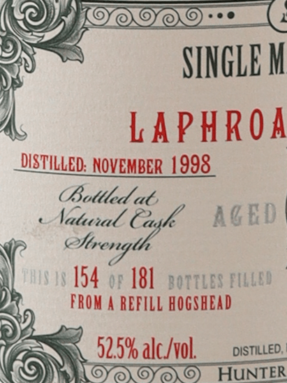Old & Rare Laphroaig 25 Year Old 1998 - Bottle Of Japan