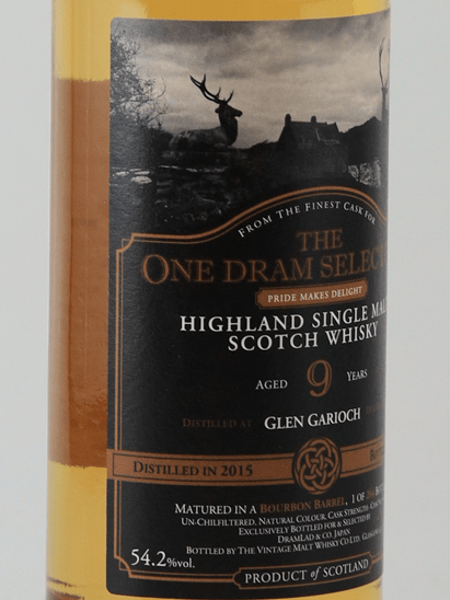 One Dram Selection Glen Garioch 9 Year Old 2015 - Bottle Of Japan