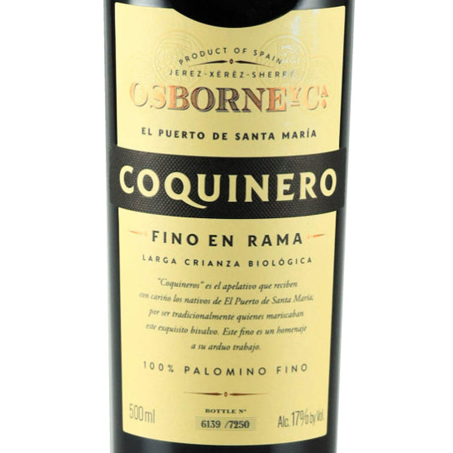 Osborne Coquinero Fino En Rama 500ml - front label