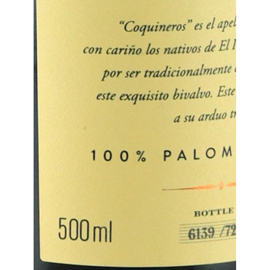 Osborne Coquinero Fino En Rama 500ml - volume and bottling number