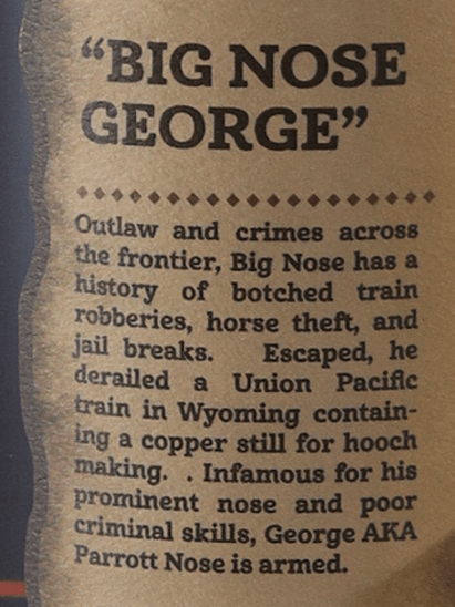 Outlaw Big Nose George - Bottle Of Japan