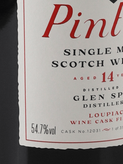 Pinaq Glenspey 14 Year Old 2009 - Bottle Of Japan