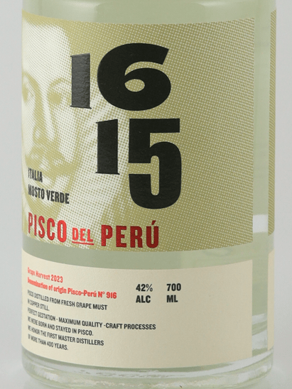 Pisco 1615 Mostel Verde Italia - Bottle Of Japan