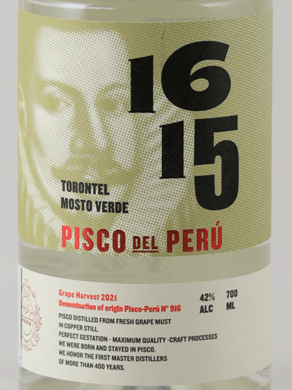 Pisco 1615 Mostel Verde Tronter - Bottle Of Japan