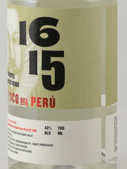 Pisco 1615 Mostel Verde Tronter - Bottle Of Japan