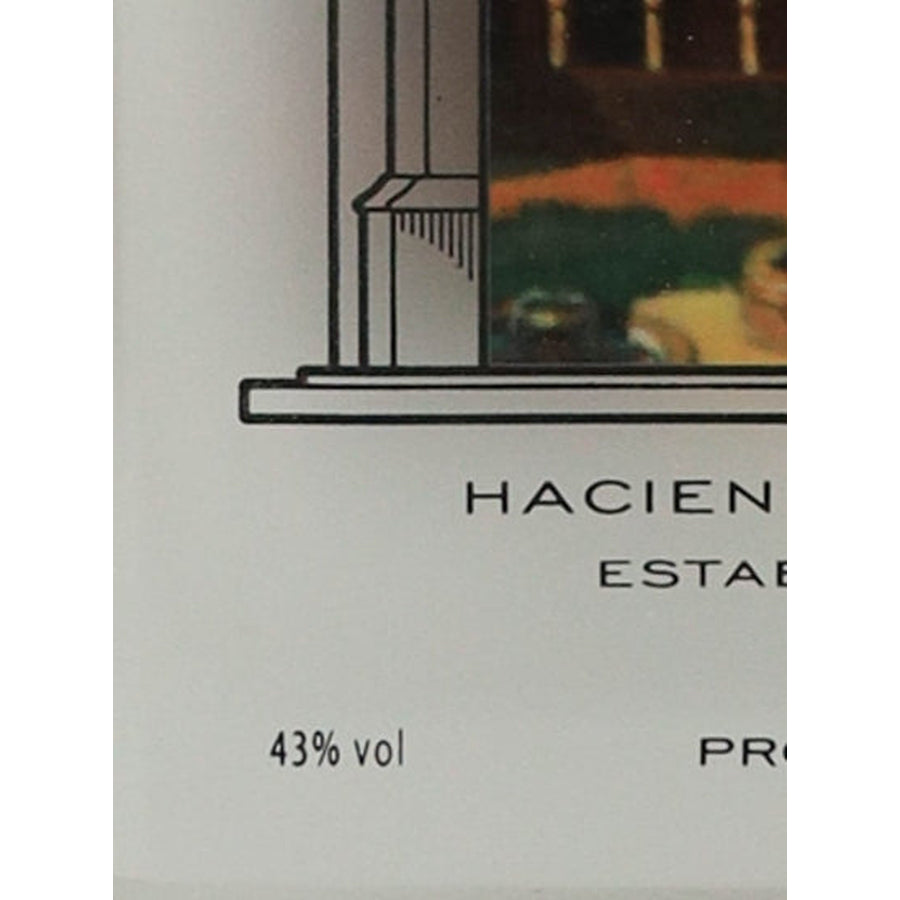 Pisco Porton Negra Criolla Mosto Verde - abv label detail