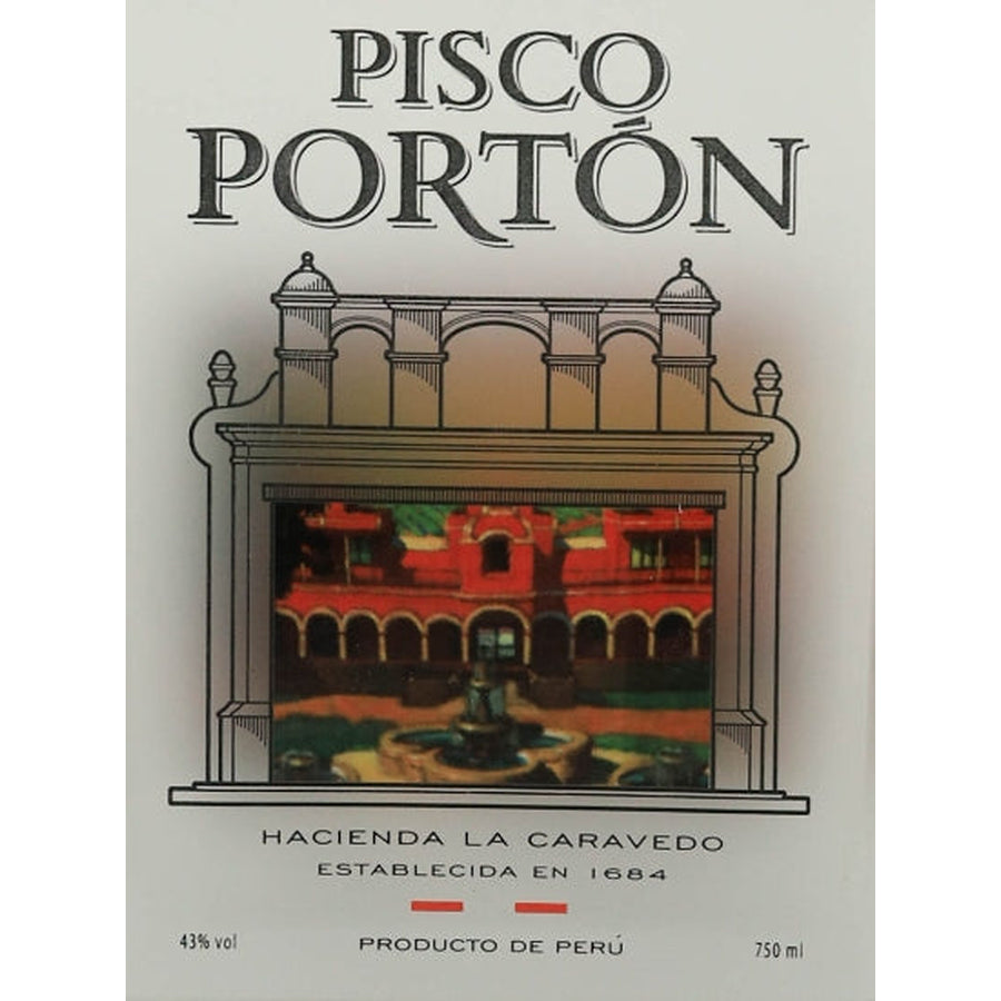 Pisco Porton Negra Criolla Mosto Verde - front label