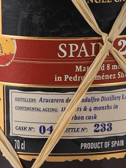 Plantation Single Cask Spain 2012 - Bottle Of Japan