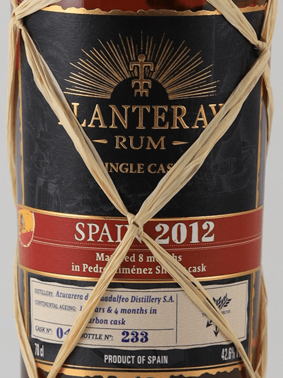 Plantation Single Cask Spain 2012 - Bottle Of Japan
