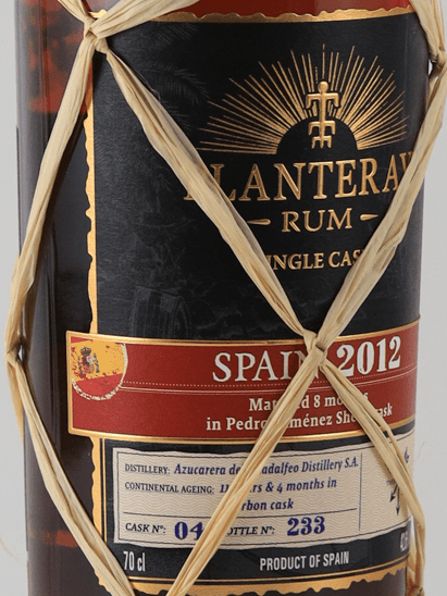 Plantation Single Cask Spain 2012 - Bottle Of Japan