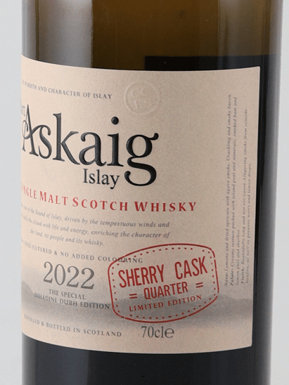 Port Askaig 2022 Sherry Cask Quarter Dihaoine Dubh Edition - Bottle Of Japan