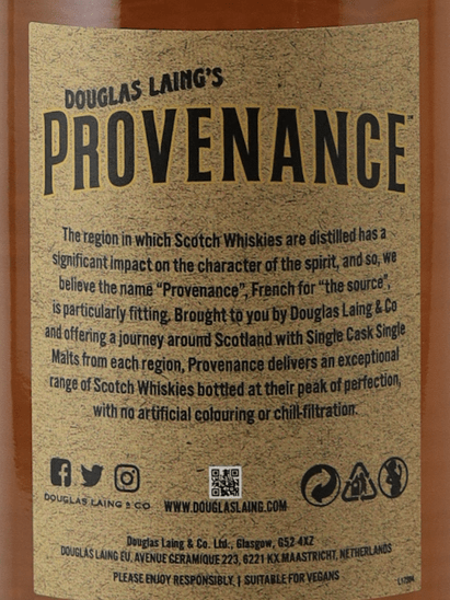 Provenance Arran 8 Year Old 2015 - Bottle Of Japan