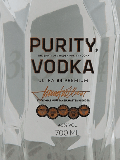 Purity Vodka 700ml - Bottle Of Japan