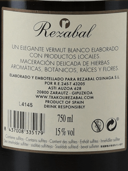 Resabal Vermouth White - Bottle Of Japan