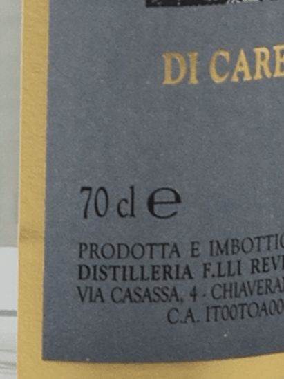 Revelchion Grappa del Nebbiolo di Calema - Bottle Of Japan