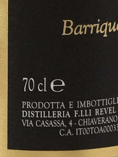 Revelchion Grappa della Serra Riserva Barrica - Bottle Of Japan