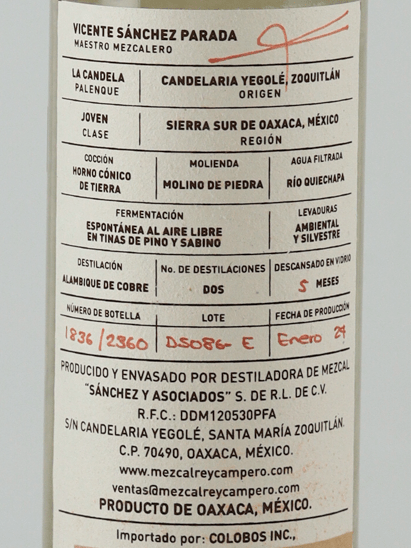 Rey campero Espadin - Bottle Of Japan
