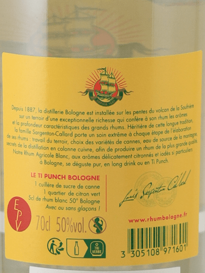 Rhum Bologne Blanc - Bottle Of Japan