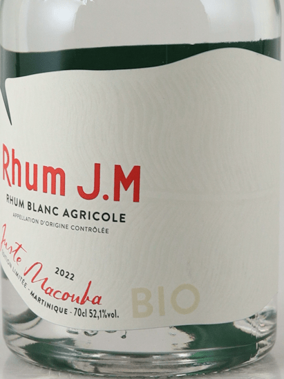 Rhum Jm Blanc Bio Just Macouba 2022 - Bottle Of Japan