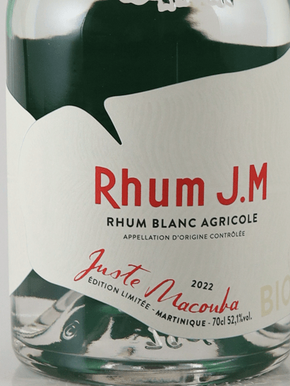 Rhum Jm Blanc Bio Just Macouba 2022 - Bottle Of Japan
