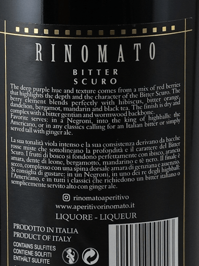 Rinomat Bitter Scuro - Bottle Of Japan