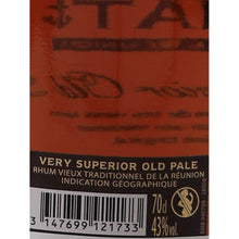 Load image into Gallery viewer, Riviere du Mat VSOP Rum - back label abv and volume