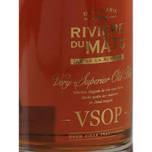 Load image into Gallery viewer, Riviere du Mat VSOP Rum - front label left angle