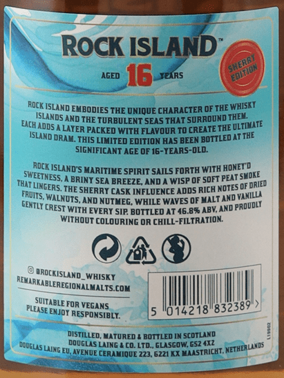 Rock Island 16 Year Old Sherry Edition - Bottle Of Japan