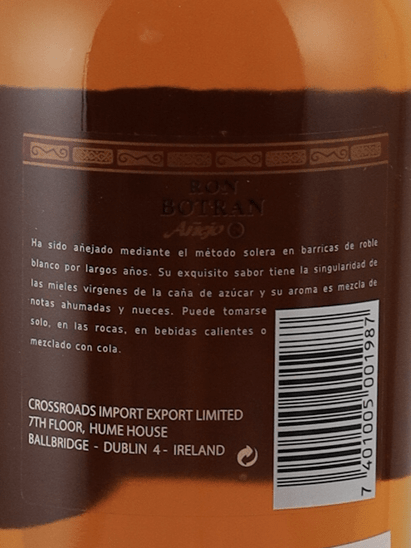 Ron Botran 8 Year Old - Bottle Of Japan