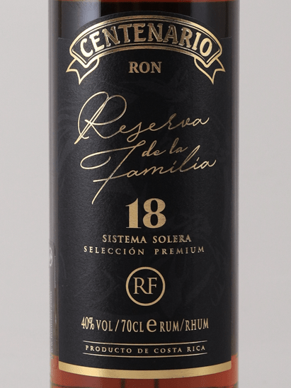 Ron Centenario 18 Year Old Reserva de la Familia - Bottle Of Japan