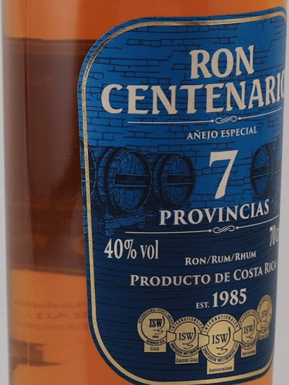 Ron Centenario 7 Year Old Anejo Especial - Bottle Of Japan