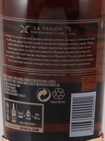 Ron Zacapa Centenario La Passion - Bottle Of Japan