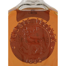 Load image into Gallery viewer, Rudolf Jelinek Gold Slivovitz 10 Year Old Plum Brandy 700ml - embossed bottle detail