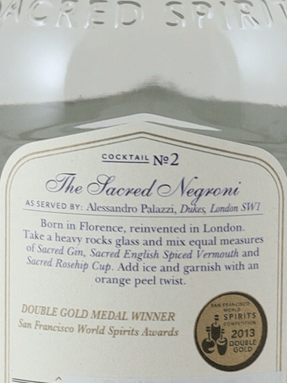 Sacred Gin - Bottle Of Japan