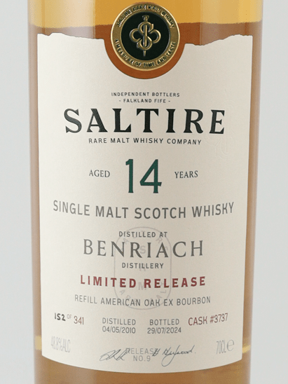 Saltire Rare Malt Benriach 14 Year Old 2010 - Bottle Of Japan