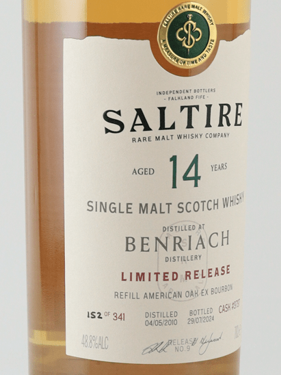 Saltire Rare Malt Benriach 14 Year Old 2010 - Bottle Of Japan